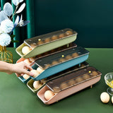Maxbell Egg Storage Boxes Drawer Egg Holder for Household Fridge Organizer with Lid