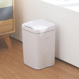 Maxbell Smart Induction Trash Can Rubbish Electric Waste Basket for Office White