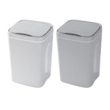 Maxbell Smart Induction Trash Can Rubbish Electric Waste Basket for Office White