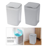 Maxbell Smart Induction Trash Can Rubbish Electric Waste Basket for Office White