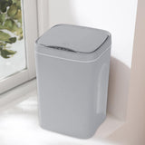 Maxbell Smart Induction Trash Can Rubbish Electric Waste Basket for Office Grey