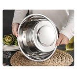 Maxbell Stainless Steel Grater Basin Kit 3 in 1 Multifunctional Salad Bowl 26cm