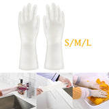 Maxbell PVC Household Gloves Long Sleeve Non Slip for Bathroom Toilet Cleaning S