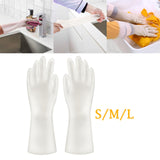 Maxbell PVC Household Gloves Long Sleeve Non Slip for Bathroom Toilet Cleaning S