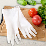 Maxbell PVC Household Gloves Long Sleeve Non Slip for Bathroom Toilet Cleaning S