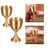 Maxbell Brass Wine Glasses Drinking brass for Club Bar Decoration 20ml