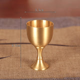 Maxbell Brass Wine Glasses Drinking brass for Club Bar Decoration 20ml