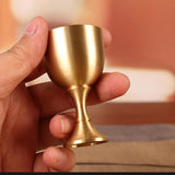 Maxbell Brass Wine Glasses Drinking brass for Club Bar Decoration 20ml