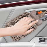 Maxbell Chenille Soft Hanging Hand Towels Cute Opp Texture Package for Home Kitchen Grey