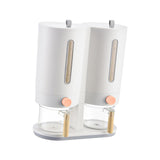 Maxbell 5kg Rice Dispenser Grain Dispenser Food Dispenser for Home  White