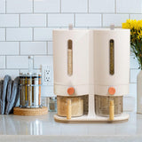Maxbell 5kg Rice Dispenser Grain Dispenser Food Dispenser for Home  White