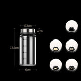 Maxbell Seasoning Shaker Stainless Steel Adjust Hole Separable for Salt Spice Pepper Medium