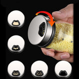 Maxbell Seasoning Shaker Stainless Steel Adjust Hole Separable for Salt Spice Pepper Medium