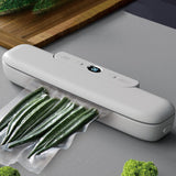 Maxbell Mini Food Vacuum Machine with 10 Bags for Snack Bags Snack Packing Kitchen White