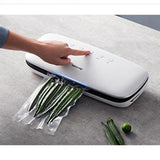 Maxbell Mini Food Vacuum Machine with 10 Bags for Snack Bags Snack Packing Kitchen White