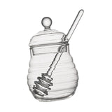 Maxbell Clear Honey Pot Storage Container Honey Bottles Kitchen Glass Honey Jar