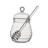 Maxbell Clear Honey Pot Storage Container Honey Bottles Kitchen Glass Honey Jar