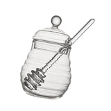 Maxbell Clear Honey Pot Storage Container Honey Bottles Kitchen Glass Honey Jar