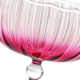 Maxbell Romantic Drinking Glasses Colorful Wine Glass for Pudding Iced Tea Orange