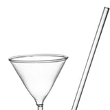Maxbell juice Cup Goblet with Drinking Tube Straw for Wedding Home Decoration 110ml