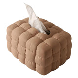 Maxbell Tissue Cover Tissue Dispenser Napkin Dispenser for Bathroom Decor Brown