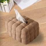 Maxbell Tissue Cover Tissue Dispenser Napkin Dispenser for Bathroom Decor Brown