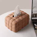 Maxbell Tissue Cover Tissue Dispenser Napkin Dispenser for Bathroom Decor Brown