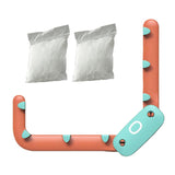 Maxbell Octopus Sink Drain Stopper with 100 Filter Bags Hanging Sink Strainer Basket Orange