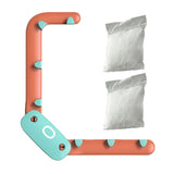 Maxbell Octopus Sink Drain Stopper with 100 Filter Bags Hanging Sink Strainer Basket Orange