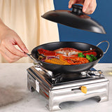 Maxbell Alcohol Stove with Lid Stainless for Camping Kitchenware Cooking Utensil