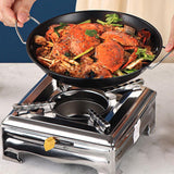 Maxbell Alcohol Stove with Lid Stainless for Camping Kitchenware Cooking Utensil