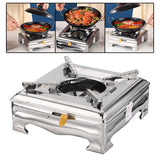 Maxbell Alcohol Stove with Lid Stainless for Camping Kitchenware Cooking Utensil