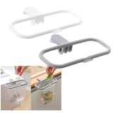 Maxbell Foldable Trash Rack Bag Shelf Sturdy Portable for Outdoor Camping Cupboard white
