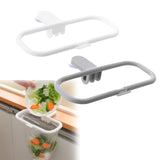 Maxbell Foldable Trash Rack Bag Shelf Sturdy Portable for Outdoor Camping Cupboard white