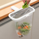 Maxbell Foldable Trash Rack Bag Shelf Sturdy Portable for Outdoor Camping Cupboard white