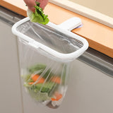 Maxbell Foldable Trash Rack Bag Shelf Sturdy Portable for Outdoor Camping Cupboard white