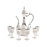 Maxbell Elegant Retro Wine Drinkware Utensil Set with Storage Tray for Holiday Party F