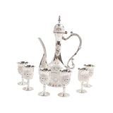 Maxbell Elegant Retro Wine Drinkware Utensil Set with Storage Tray for Holiday Party F
