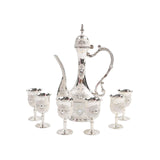 Maxbell Elegant Retro Wine Drinkware Utensil Set with Storage Tray for Holiday Party F