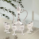 Maxbell Elegant Retro Wine Drinkware Utensil Set with Storage Tray for Holiday Party F