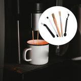 Maxbell Coffee Brush Espresso Machine Cleaning Brush Wooden Brush for Household