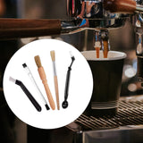 Maxbell Coffee Brush Espresso Machine Cleaning Brush Wooden Brush for Household