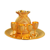 Maxbell 6 Pieces Metal Cup Flagon Goblet Kit Elegant High Performance Retro Premium