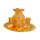 Maxbell 6 Pieces Metal Cup Flagon Goblet Kit Elegant High Performance Retro Premium