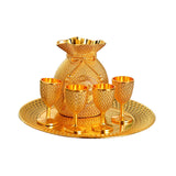 Maxbell 6 Pieces Metal Cup Flagon Goblet Kit Elegant High Performance Retro Premium