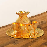 Maxbell 6 Pieces Metal Cup Flagon Goblet Kit Elegant High Performance Retro Premium