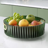 Maxbell Revolving Rotating Serving Tray Round for Living Room Bathroom Bedroom Green