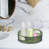 Maxbell Revolving Rotating Serving Tray Round for Living Room Bathroom Bedroom Green