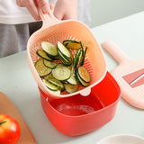 Maxbell Vegetable Chopper Versatility Manual Shreds Safe Handheld for Potato Onion pink