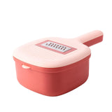 Maxbell Vegetable Chopper Versatility Manual Shreds Safe Handheld for Potato Onion pink